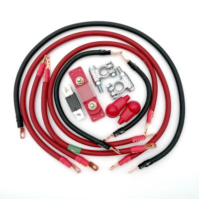 1987-1990 Jeep Comanche MJ Battery Cable Kit 1/0 Gauge Battery Cable Big7Kits