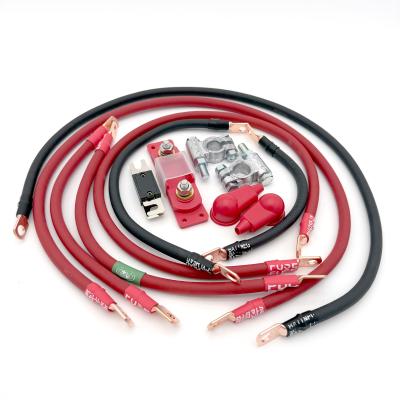 1987-1990 Jeep Comanche MJ Battery Cable Kit 1/0 Gauge Battery Cable Big7Kits