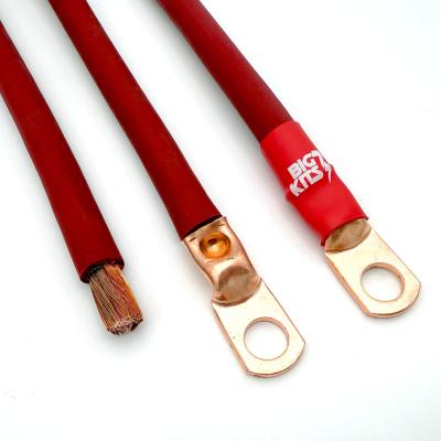 1991-1995 Jeep Wrangler YJ Battery Cable Kit 2.5 Liter 4 Gauge Battery Cable w/Black Red/Spyder Wrap Big7Kits