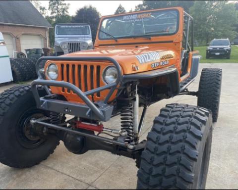 Jeep Tube Fenders Negative Flare Bare Steel For 76-87 Jeep CJ7 81-85 Jeep Scrambler Wizard Works Offroad