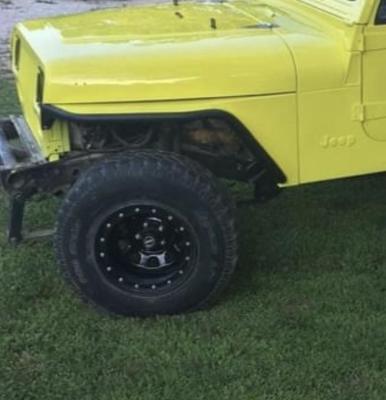 Jeep Tube Fenders Negative Flare Bare Steel For 76-87 Jeep CJ7 81-85 Jeep Scrambler Wizard Works Offroad