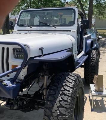 Jeep YJ Tube Fenders with Inners Bare Steel For 87-95 Wrangler YJ Wizard Works Offroad