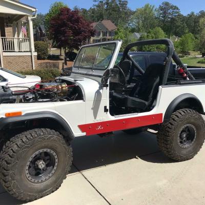 Jeep TJ Rock Sliders No Tubing Bare Steel For 97-06 Jeep Wrangler TJ Wizard Works Offroad