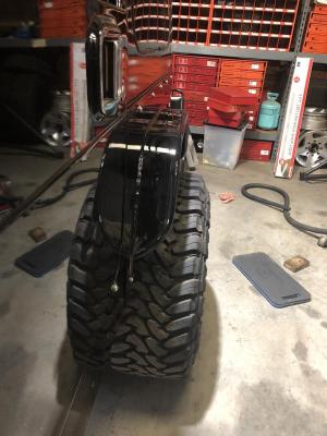 Jeep TJ Rear Armor w/Tube Flares Bare Steel For 97-06 Jeep Wrangler TJ Wizard Works Offroad