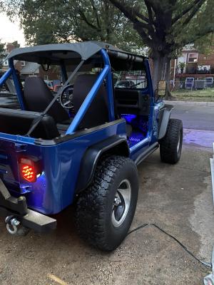 Jeep TJ Rear Tube Flares Bare Steel For 97-06 Jeep Wrangler TJ Wizard Works Offroad