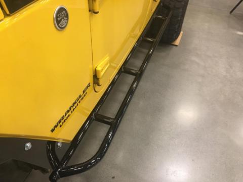 Jeep JK Steps Bare Steel For 07-18 Wrangler JK Wizard Works Offroad
