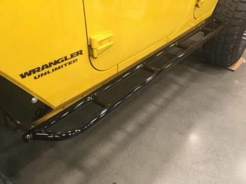 Jeep JK Steps Bare Steel For 07-18 Wrangler JK Wizard Works Offroad