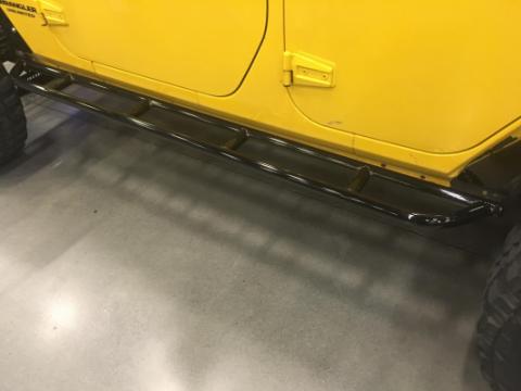 Jeep JK Steps Bare Steel For 07-18 Wrangler JK Wizard Works Offroad