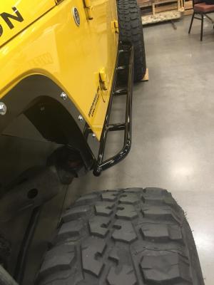 Jeep JK Steps Bare Steel For 07-18 Wrangler JK Wizard Works Offroad