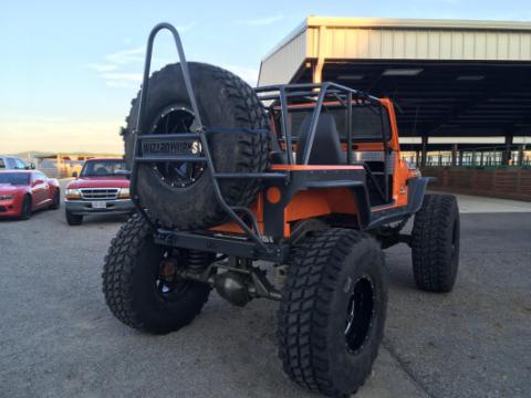 Jeep Scrambler Rear Bumper and Swing Down Tire Carrier Bare Steel For 81-85 Jeep Scrambler Wizard Works Offroad