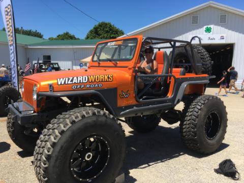 Jeep Scrambler Rear Bumper and Swing Down Tire Carrier Bare Steel For 81-85 Jeep Scrambler Wizard Works Offroad