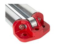 Winch Fairlead Roller 4-Way Red Rugged Ridge