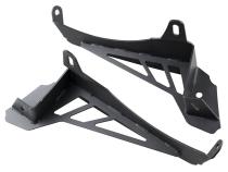 Chop Brackets W/Drl Set Frnt Black Jeep Rugged Ridge