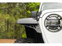 Chop Brackets W/Drl Set Frnt Black Jeep Rugged Ridge