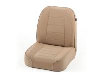 Seat Low-Back Front No-Recline Tan 55-86 Jeep CJ Rugged Ridge