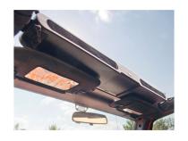 This Overhead Storage Console from Rugged Ridge Fits 87-18 Jeep Wrangler. Rugged Ridge