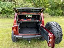 Interior Storage Rack Black Jeep Rugged Ridge