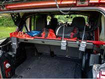 Interior Storage Rack Black Jeep Rugged Ridge