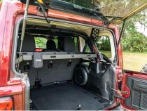 Interior Storage Rack Black Jeep Rugged Ridge