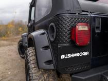 Black Trail Armor Rear Corners For 1997-2006 Jeep Wrangler 2-Door Works With Flat Style Or Factory Flares, Pair Bushwacker