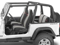 Jeep Wrangler Neoprene Seat Covers for 1991 Jeep Wrangler YJ Light Gray Diver Down