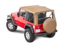 Jeep Full Hardware Top No Doorskins Tinted Glass For 97-06 Jeep Wrangler Spice Diamond MasterTop