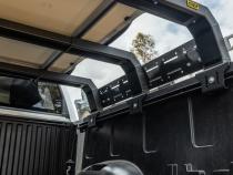 Defender Low Profile Bed Rack Black Carbon Steel Smittybilt