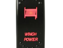 Winch Power Rocker Switch - On/Off 5-Pin-Red Bulldog Winch