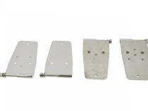 Jeep CJ/YJ Door Hinge Set 4 Pieces 76-93 CJ and Wrangler YJ Polished Silver Kentrol