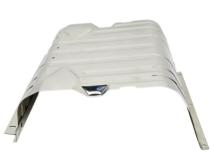 Jeep CJ/YJ Gas Tank Skid Plate with strap 76-90 CJ and Wrangler YJ Polished Silver Kentrol