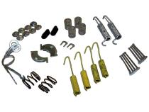 Rear Drum Brake Hardware Kit Includes Springs, Pins, Cables, and Guides for 78-89 Jeep CJs, YJ, XJ, MJ w/ 10 Inchx1.75 Inch Brakes Crown Automotive