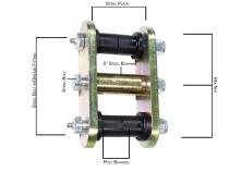 Front Greasable Shackles 76-86 Jeep CJ-7 Fishbone Offroad