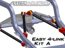 Easy 4 Link Kit A Tube All 1.25 Inch Krawler Joints Artec Industries