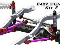 Easy 3 Link Kit F for Artec Trusses No Tubing Outside Frame Ford 85-91 Front Passenger Rear Driver Artec Industries