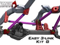 Easy 3 Link Kit G Adjustable Upper link Yes Outside Frame Offset Front Passenger Rear Driver Artec Industries