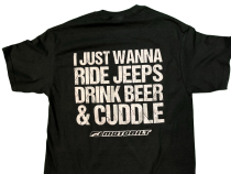XL Motobilt Ride Jeeps Cuddle T Shirt Black