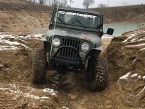 Jeep CJ Front Stubby Bumper W/Stinger Bare Steel Motobilt