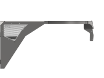 Aluminium Highline Front Fender 0 Inch Flare for Jeep YJ Motobilt