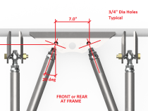 Rockwell Axle Lower Link Plate Kit Motobilt