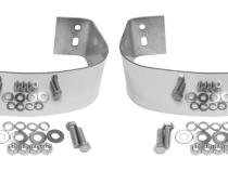 Stainless Steel Rear Bumperettes for 76-95 Jeep CJ-5, CJ-7, CJ-8, YJ Wrangler RT Off Road