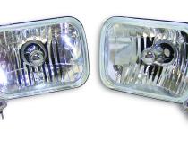 Rectangular Halogen Light Conversion Kit for 79-01 Jeep SJ, MJ, XJ, YJ, J-Series RT Off Road