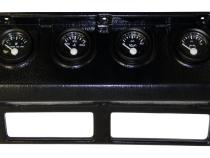 BLACK GAUGE PANEL W/ 4 BLACK-FACED GAUGES &amp;amp; WIRING for 1987-1990 yJ wRANGLER RT Off Road