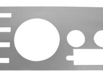 Dashboard Panel 1981-1986 CJ-8 Stainless Steel w/Radio Opening RT Off Road