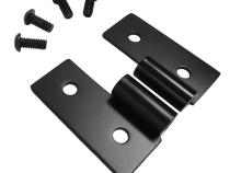 Door Hinge Bracket Set, Left &amp;amp; Right Front Lower, Matte Black, Stainless Steel RT Off Road