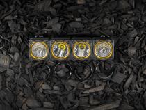 Bezel Ring KC Flex Era Bar Black 4Pc KC HiLiTES
