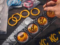 LED Light Bar Lens Flex Era Bar Combo Yellow KC HiLiTES