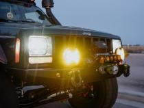 SlimLite 6 Inch Light Shield SAE Driving Beam Yellow KC HiLiTES