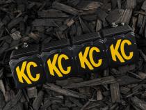 Head Light Cover Flex Era Bar 10 Inch Black/Yellow Each KC HiLiTES