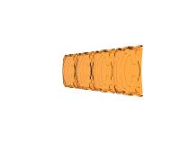 Head Light Cover Shield Flex Era Bar 10 Inch Amber Each KC HiLiTES