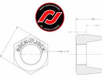RockNut Kit (Nut and Bung) 1 Inch RH Thread RockJock 4X4